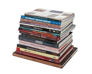 A collection of American Indian art reference books