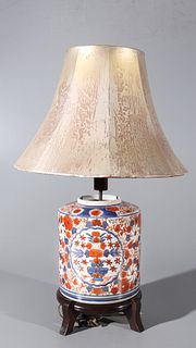 Imari Type Vase mounted as Lamp