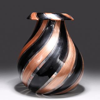 Fine Antique Venetian Hand Blown Glass Vase