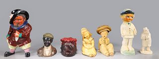 Group of Seven Various Decorative Figural Ceramics