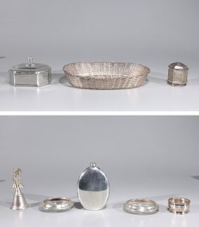 Group of Silver, Silver Plate & Other Metal Objects