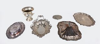Large Group of Silver Plate Objects