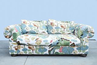 Sofa with Lily Pad Designs