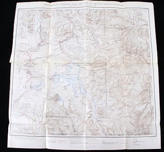 Yellowstone National Park and Forest Map, 1897