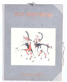 Sioux Indian Painting Portfolio by Szwedzicki 1938
