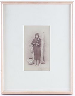 Ben Wittick (1845-1903) Pueblo Indian Girl of Zuni