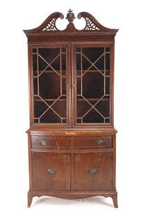 1930's Finch Fine Furniture Mahogany Cabinet