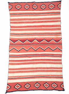 Navajo 2rd Phase Child's Chief Blanket Rug c. 1870