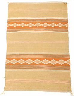 Navajo Banded Chinle Wool Rug c. 1940's