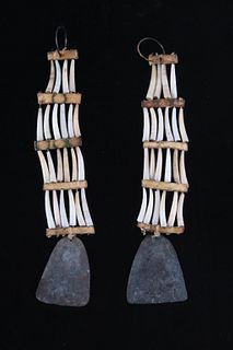 19th Century Cheyenne Dentalium Shell Earrings