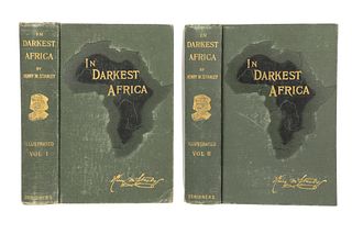 "In Darkest Africa", 1st Edition Vol. I & II 1890