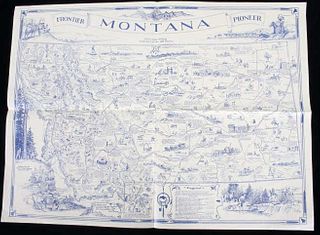 Irvin "Shorty" Shope A Map Of Montana 1937