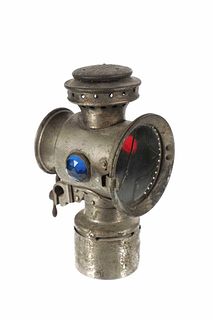19th C. Neverout Insulated Kerosene Safety Lamp