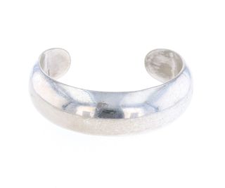 Mexican Sterling Silver Rounded Bracelet c. 1950's