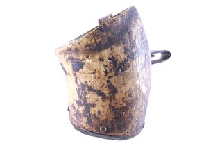 Frontiersman Horn & Leather Drinking Vessel 1860's