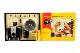 Kodak Brownie Hawkeye Flash Model Camera 1950