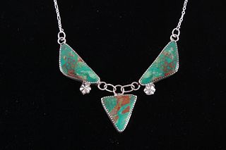Navajo Royston Turquoise Necklace by C.J. Butler