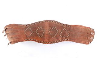 Studded Leather Rodeo Bronc/Motorcycle Kidney Belt