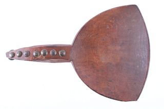 Sioux Tacked Wooden Scoop/ Paddle c. 1900's