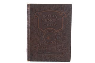 1929 1st Ed. Sioux Memory Gems Poem Book