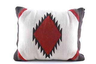 Zapotec Medallion Saltillo Wool Pillow c. 1960's