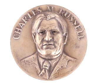 Charles M. Russell Blackinton Sterling Large Medal