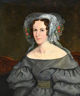 19th C. English School Portrait of Lady