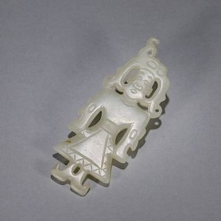 A jade figurine pendant