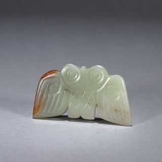 A jade bird pendant