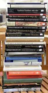 Lot of thirty coffee table books to include Cheviere's "Russian Furniture", Linley's "Extraordinary Furniture", Praz's "An Illustra...