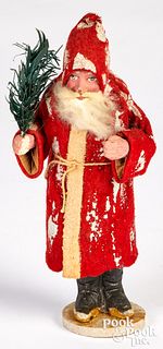 German composition Santa Claus candy container