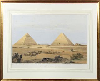 David Roberts (1796-1864): Pyramids of Geezeh