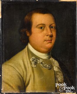 Oil on canvas portrait of a gentleman, ca. 1800