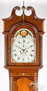 New Jersey Federal mahogany tall case clock