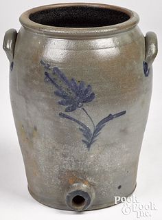 Pennsylvania stoneware water cooler, 19th c.