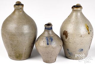 Three small stoneware jugs, 19th c.
