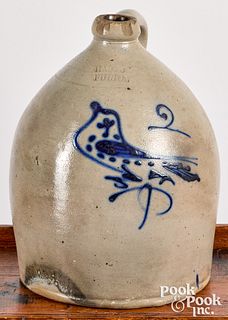 New York two gallon stoneware jug, 19th c.