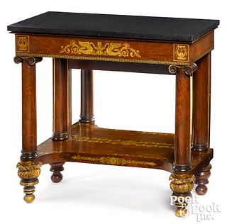 New York Classical mahogany pier table