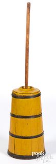 Painted butter churn, 19th c.