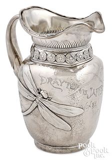 Whiting Japanesque sterling silver pitcher