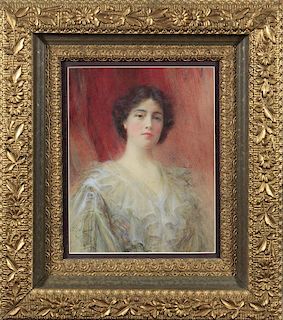 Alyn Williams (1865-1941): Portrait of a Woman in White