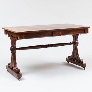 Late Regency Rosewood Library Table
