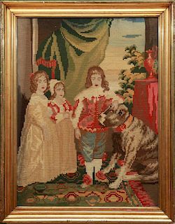 Continental Needlework Picture
