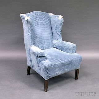 Federal-style Upholstered Mahogany Easy Chair