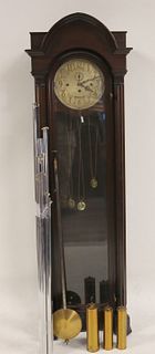 Charles Jacques 9 Tube Mahogany Grandfathers Clock