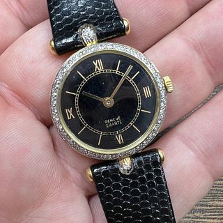 Geneve 18K Yellow Gold Diamond Watch