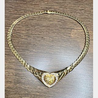 Cartier Paris 18K Yellow Gold Diamond Necklace
