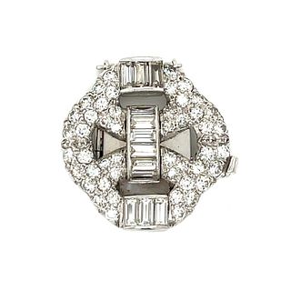 Art Deco Platinum Diamond Clasp