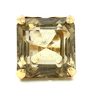 18K Yellow Gold Semi Precious Ring