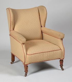 Victorian Upholstered Wing Chair